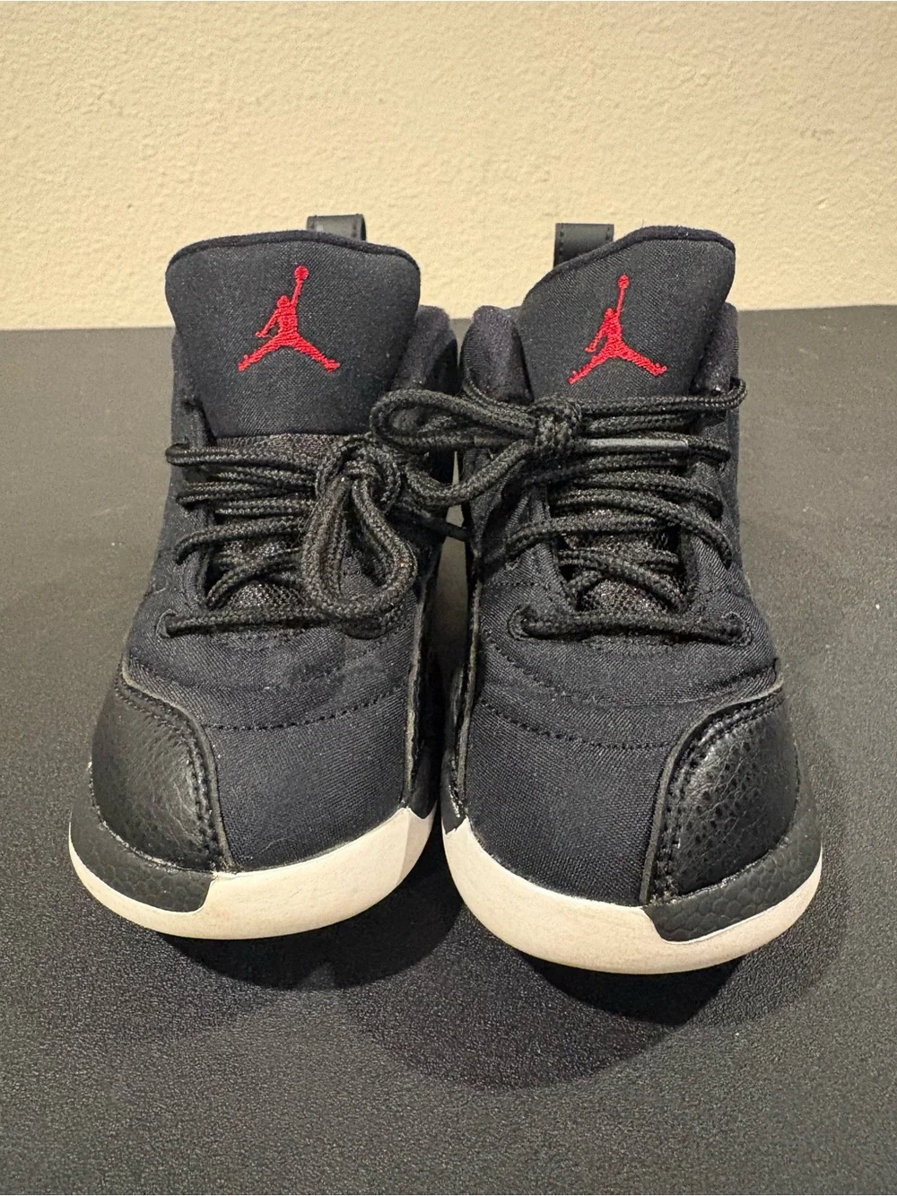 Nike Air Jordan Retro 12 850000-004 Black White Shoes Toddler Infant Size 9C